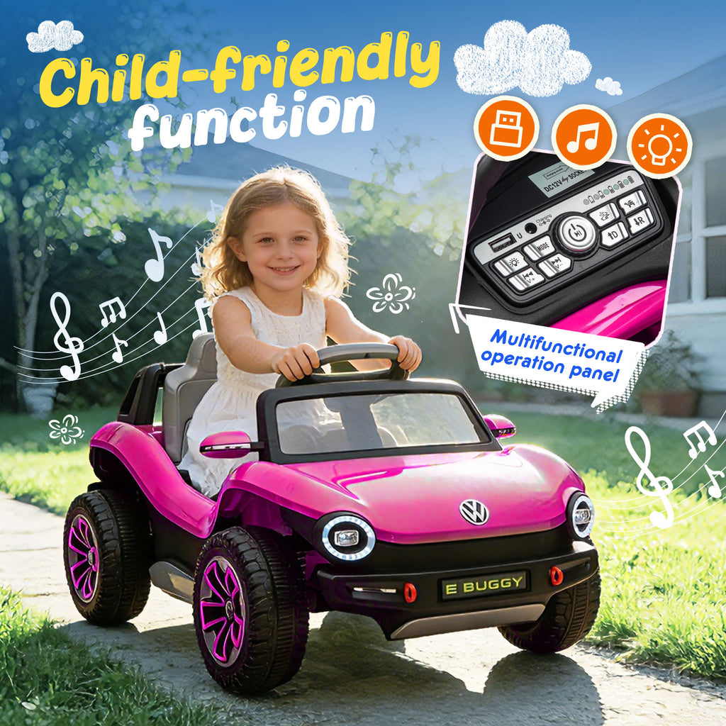 12V Licensed Beetle Kids Ride On Electric Car