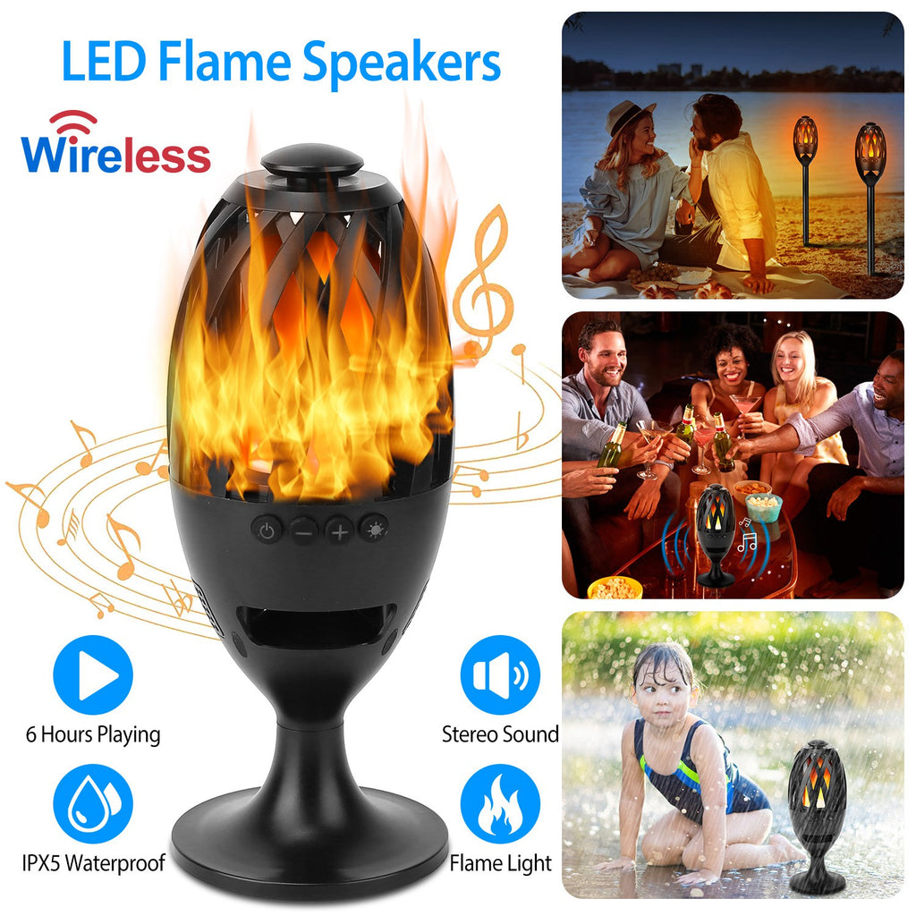Wireless LED Flame Speakers