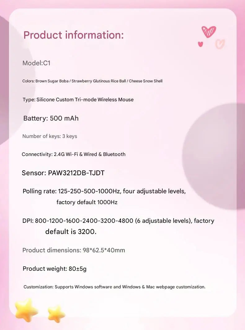 YUNZII C1 Bluetooth mouse