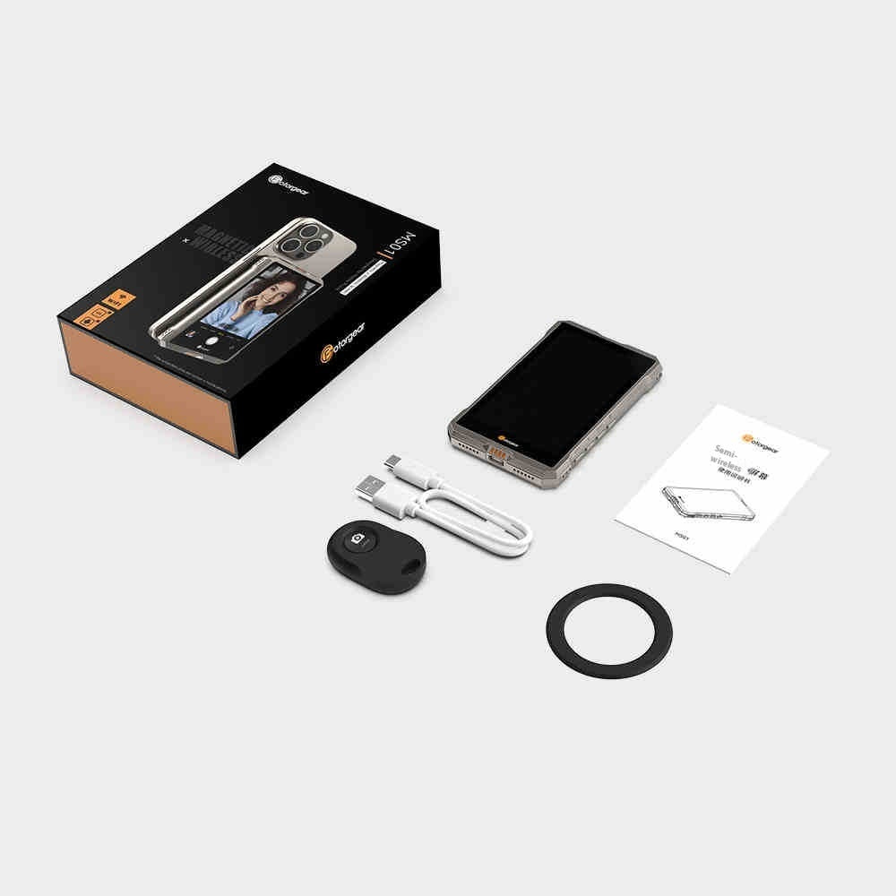 wireless magnetic rear selfie screen